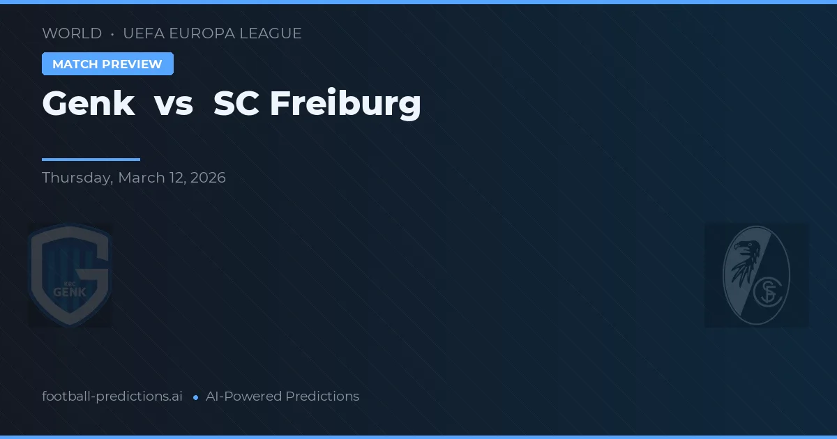 Genk vs SC Freiburg — prognóstico e prévia do jogo