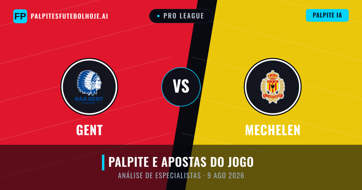 Gent vs Mechelen — prognóstico e prévia do jogo