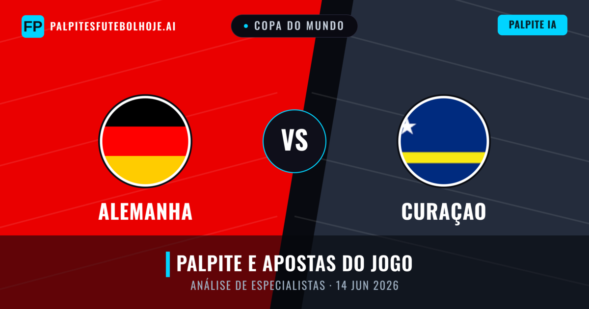 Alemanha vs Curaçao — prognóstico e prévia do jogo