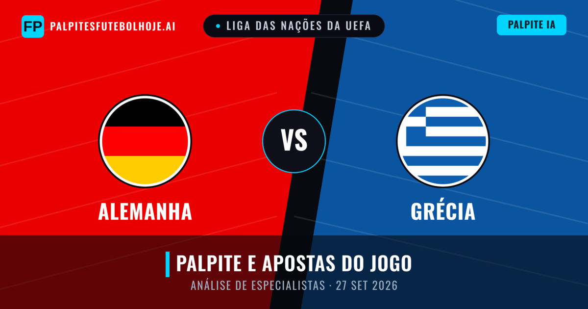 Alemanha vs Grécia — prognóstico e prévia do jogo