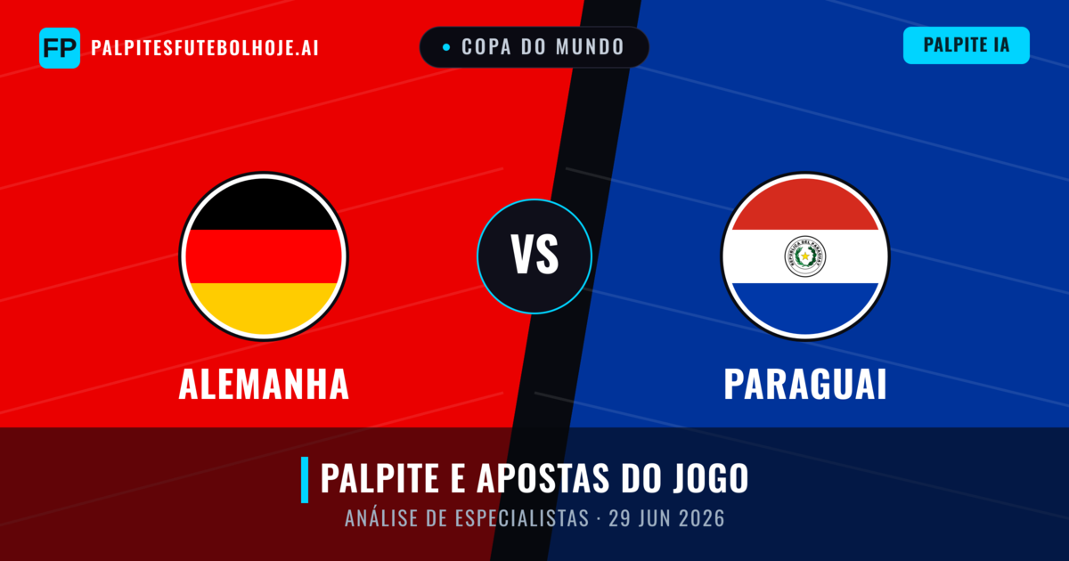 Alemanha vs Paraguai — prognóstico e prévia do jogo