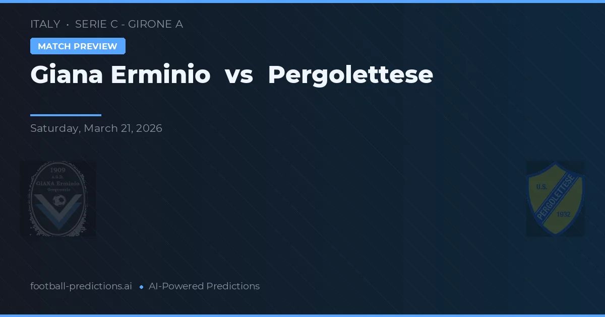 Giana Erminio vs Pergolettese — prognóstico e prévia do jogo