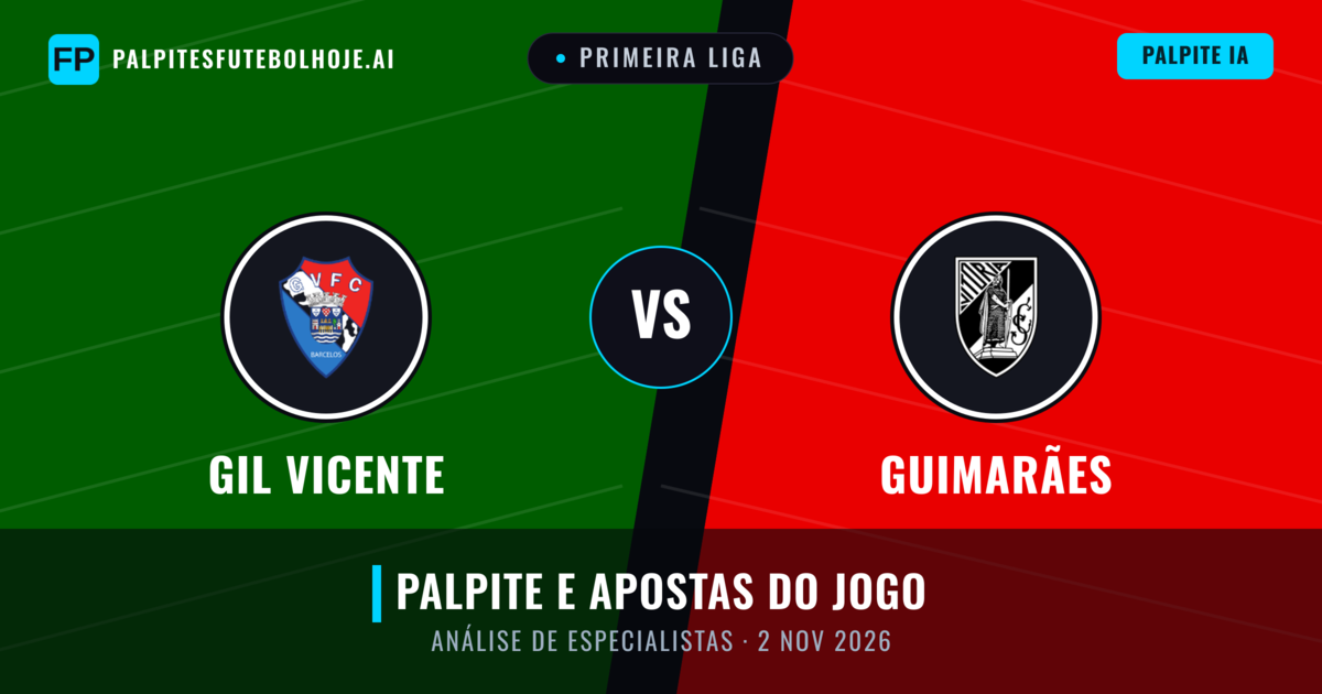 GIL Vicente vs Guimarães — prognóstico e prévia do jogo