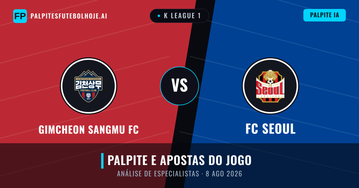 Gimcheon Sangmu FC vs FC Seoul — prognóstico e prévia do jogo