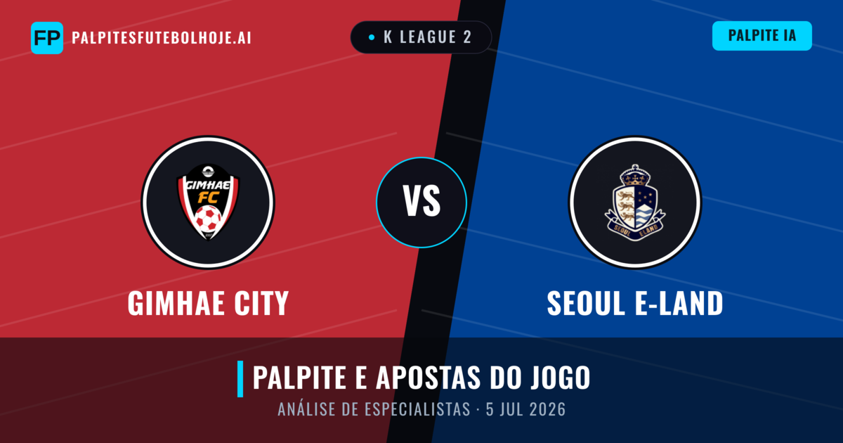 Gimhae City vs Seoul E-Land — prognóstico e prévia do jogo