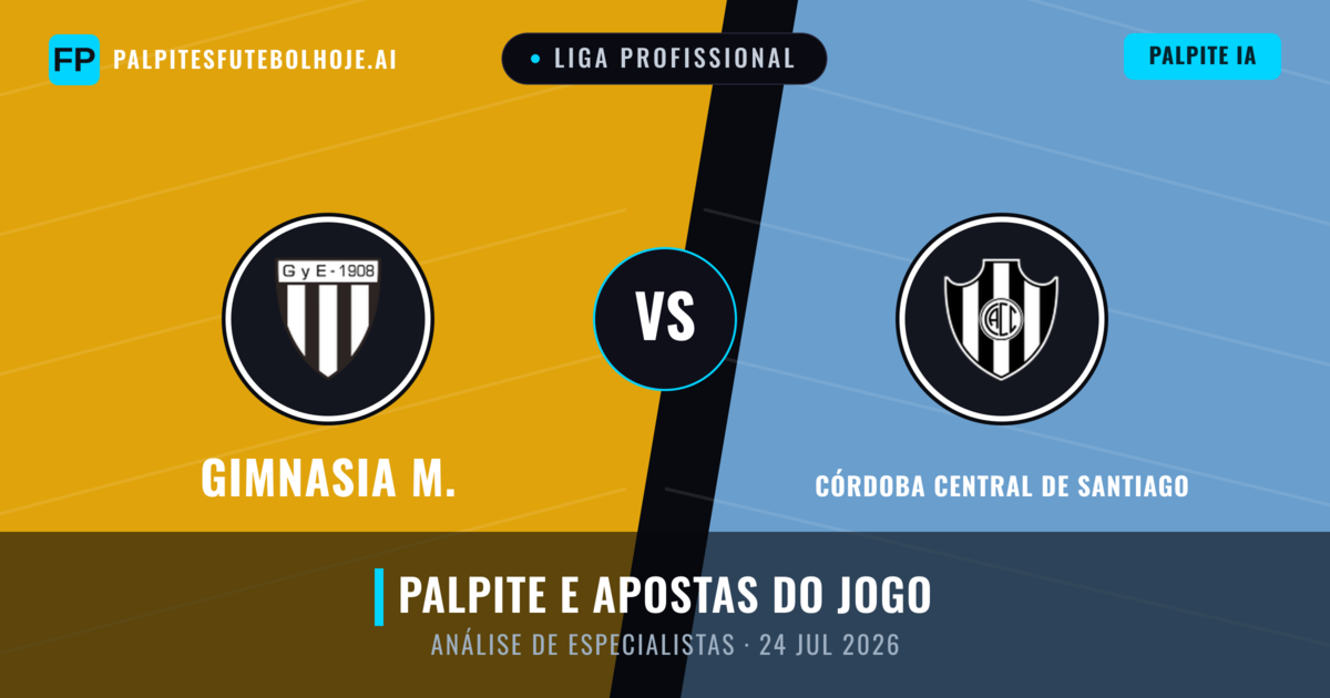 Gimnasia M. vs Córdoba Central de Santiago — prognóstico e prévia do jogo