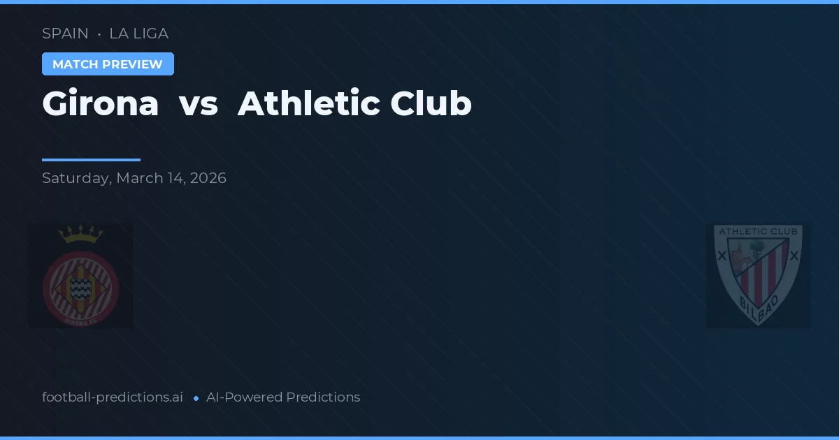 Girona vs Athletic Bilbao — prognóstico e prévia do jogo