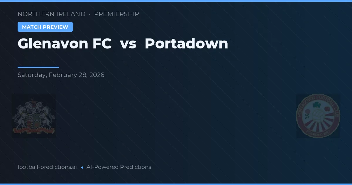 Glenavon FC vs Portadown — prognóstico e prévia do jogo