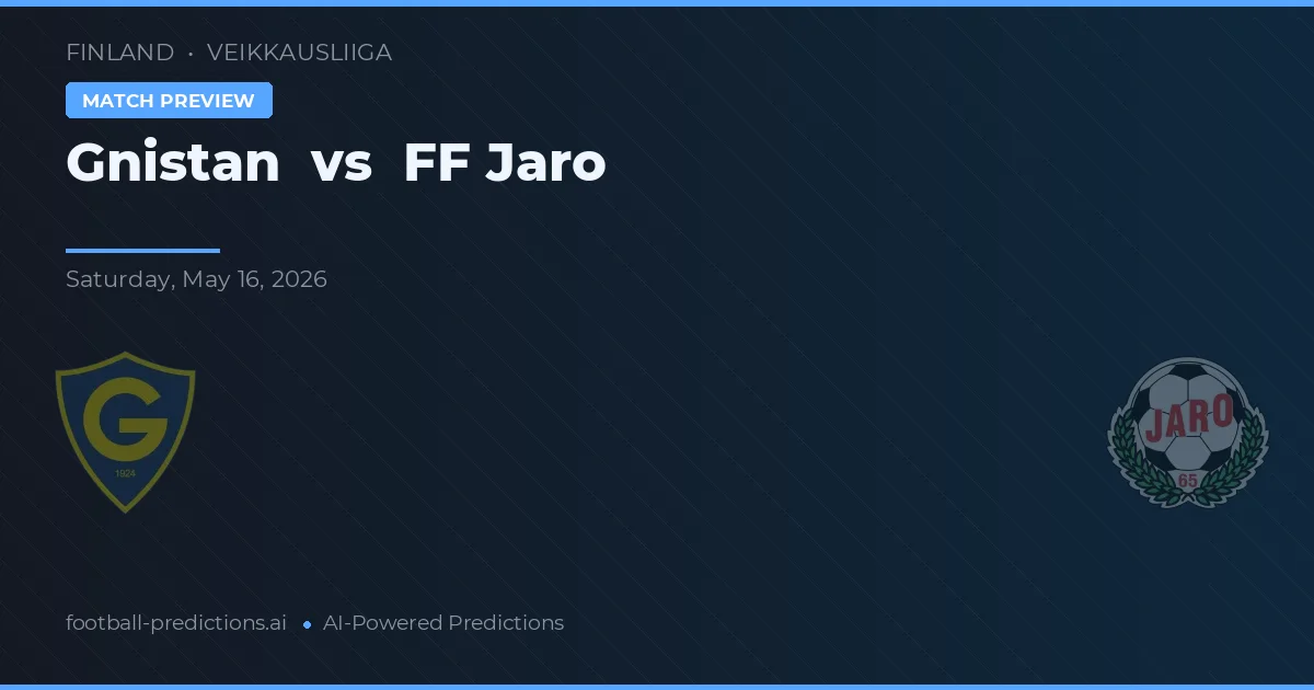 Gnistan vs FF Jaro — prognóstico e prévia do jogo