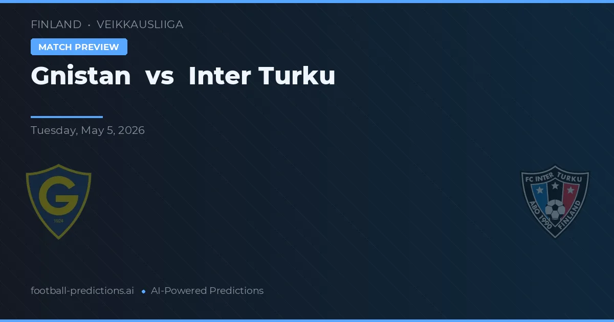 Gnistan vs Inter Turku — prognóstico e prévia do jogo