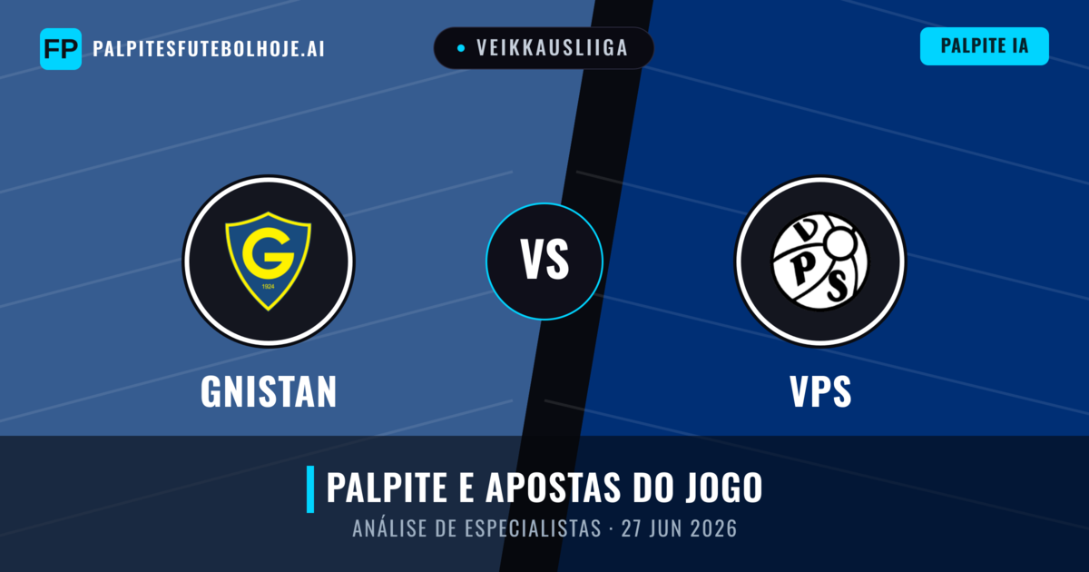 Gnistan vs VPS — prognóstico e prévia do jogo