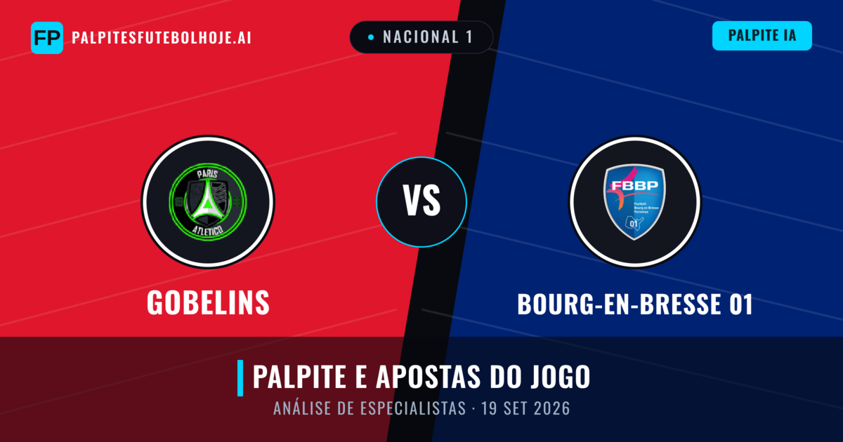 Gobelins vs Bourg-en-Bresse 01 — prognóstico e prévia do jogo