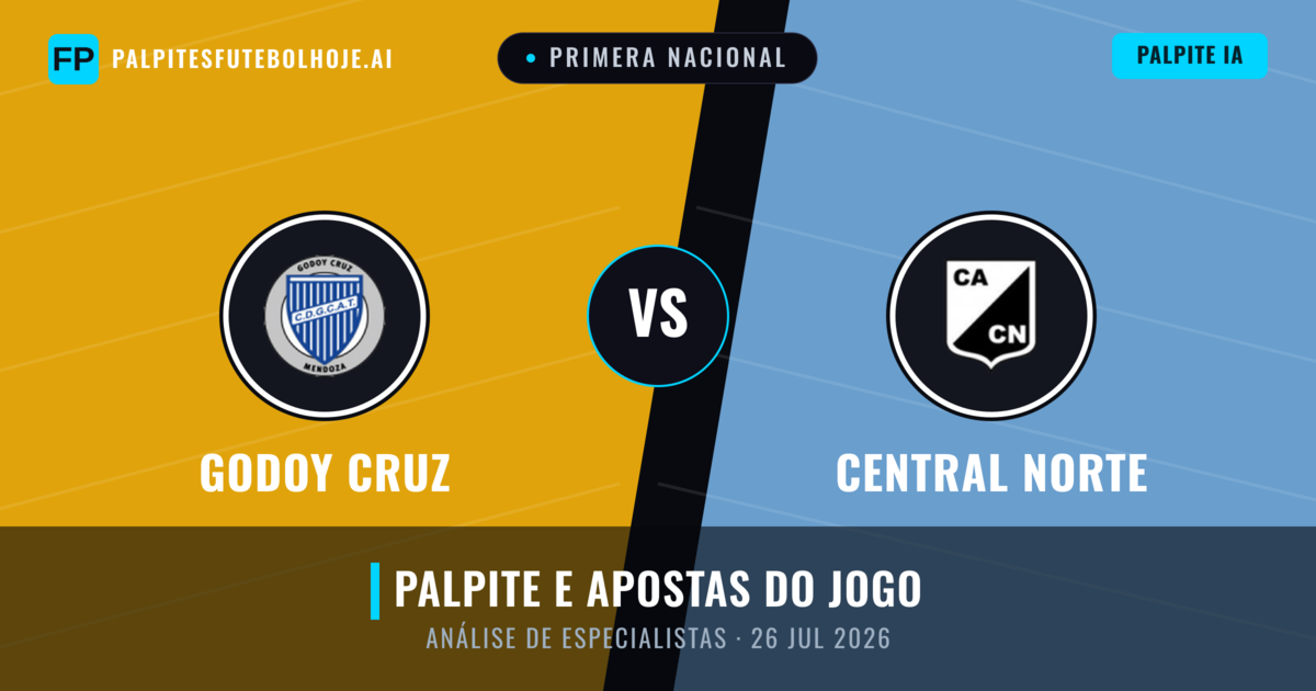 Godoy Cruz vs Central Norte — prognóstico e prévia do jogo