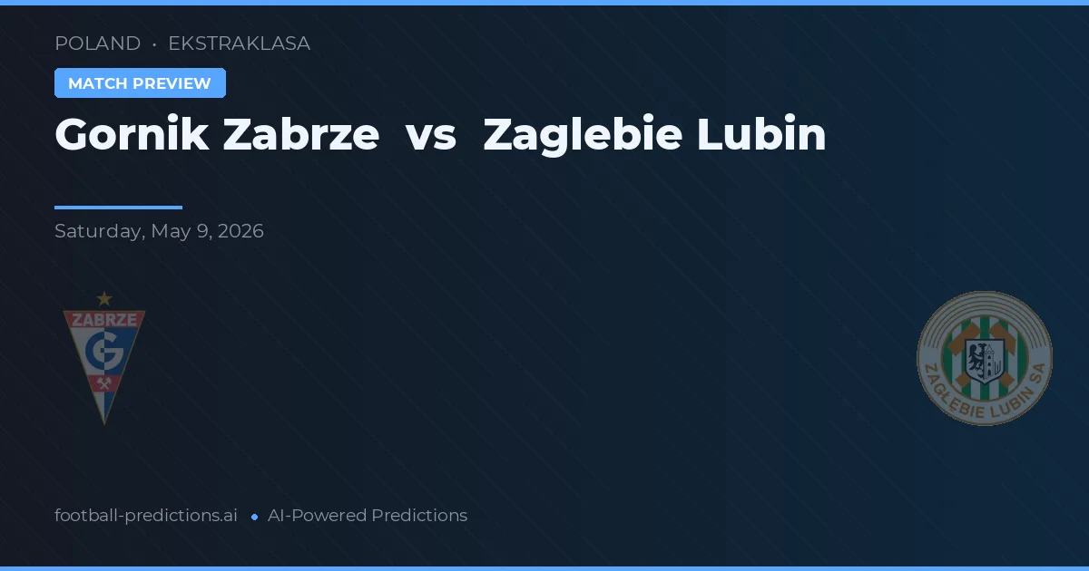 Górnik Zabrze vs Zagłębie Lubin — prognóstico e prévia do jogo