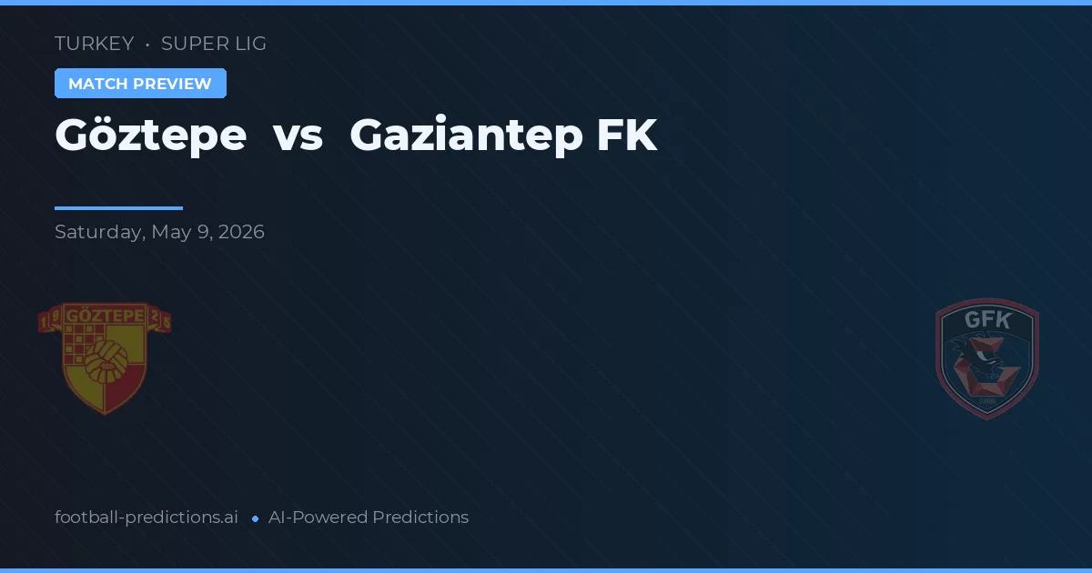 Göztepe vs Gaziantep FK — prognóstico e prévia do jogo