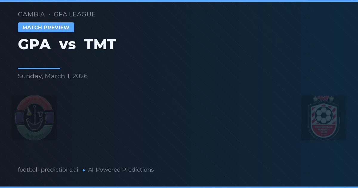GPA vs TMT — prognóstico e prévia do jogo