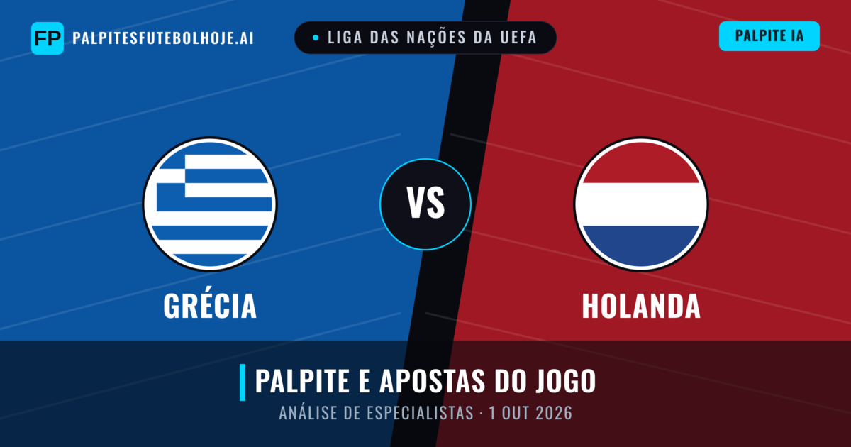 Grécia vs Holanda — prognóstico e prévia do jogo