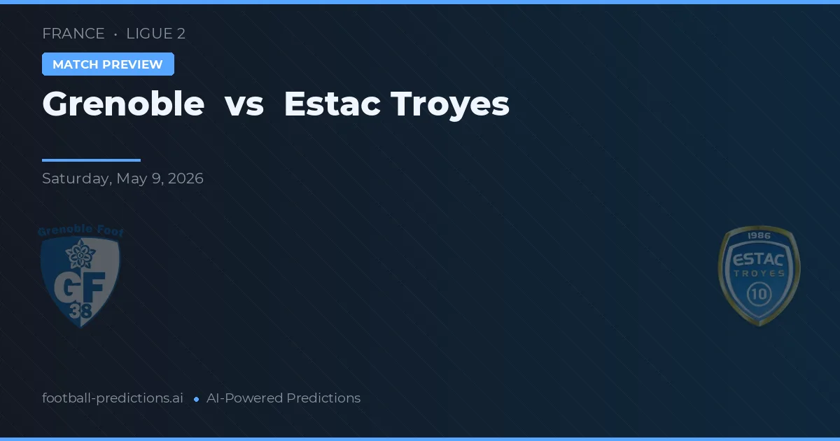 Grenoble vs Estac Troyes — prognóstico e prévia do jogo