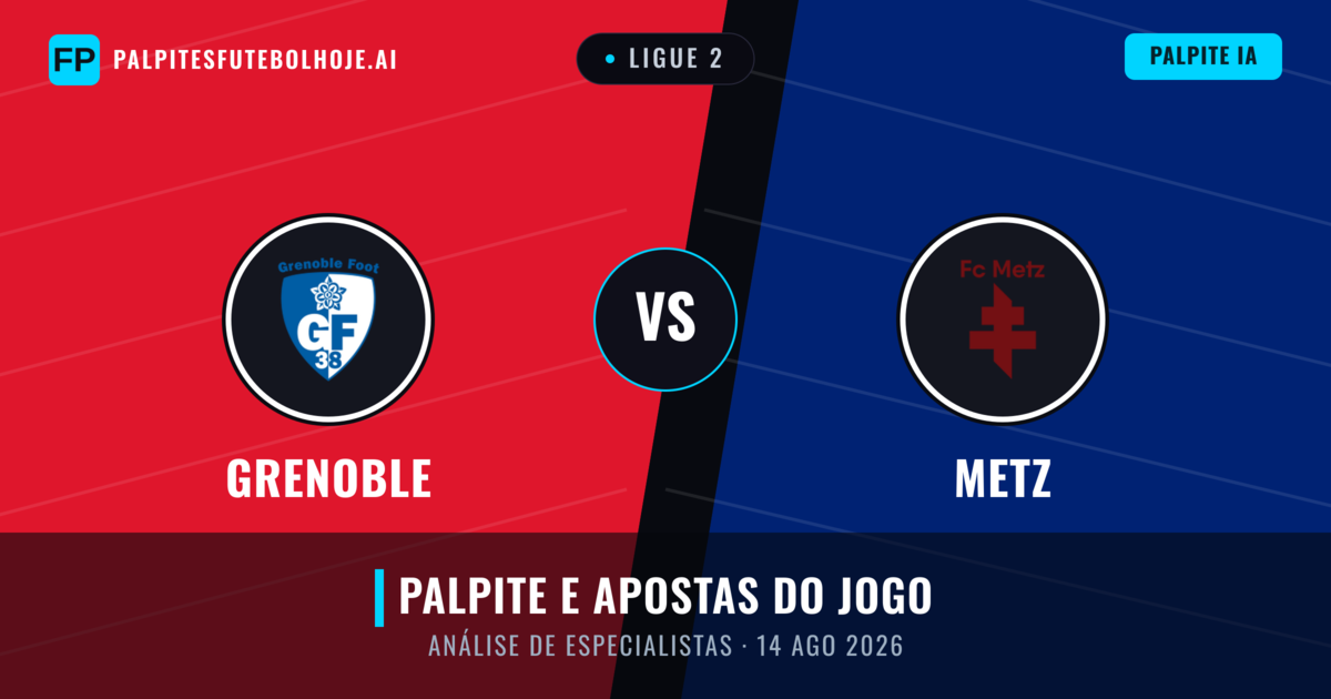 Grenoble vs Metz — prognóstico e prévia do jogo