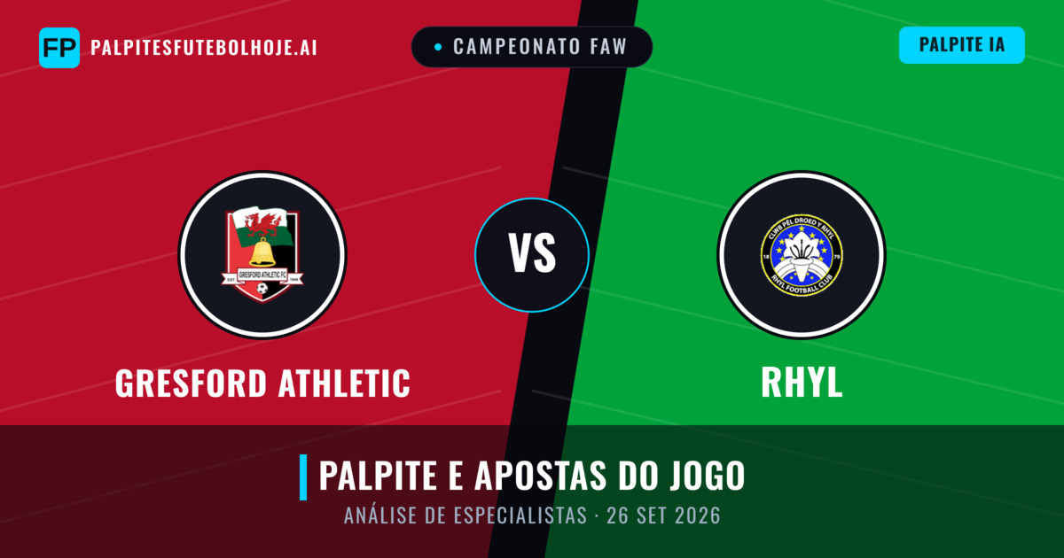 Gresford Athletic vs Rhyl — prognóstico e prévia do jogo
