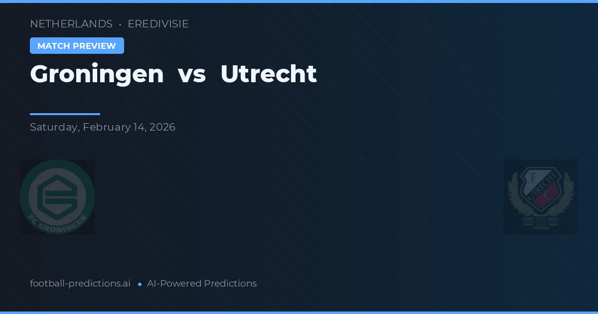 Groningen vs Utrecht — prognóstico e prévia do jogo