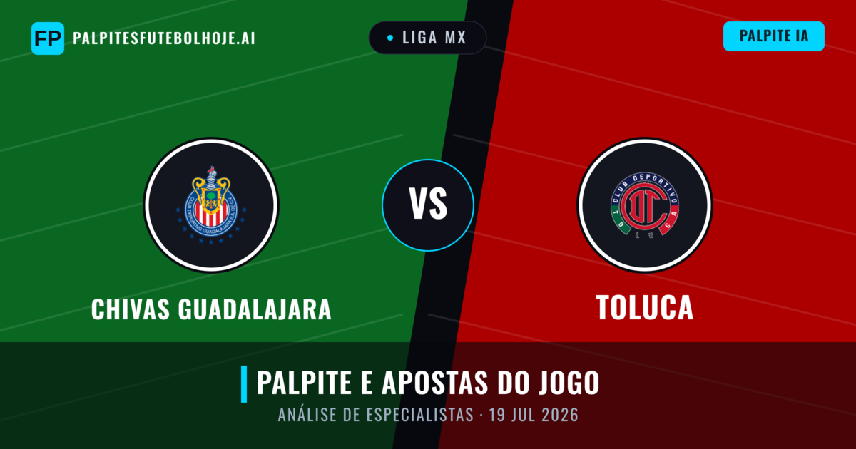Chivas Guadalajara vs Toluca — prognóstico e prévia do jogo
