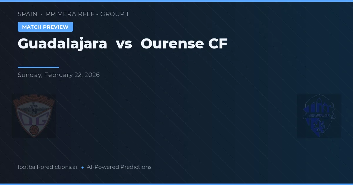 Guadalajara vs Ourense CF — prognóstico e prévia do jogo