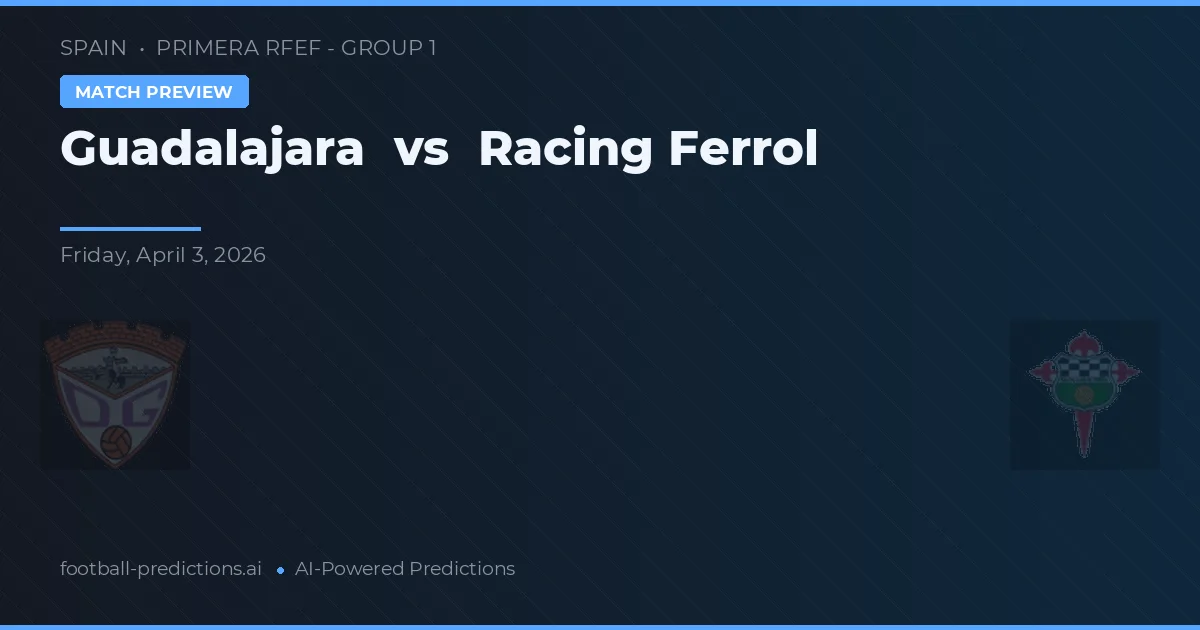 Guadalajara vs Racing de Ferrol — prognóstico e prévia do jogo
