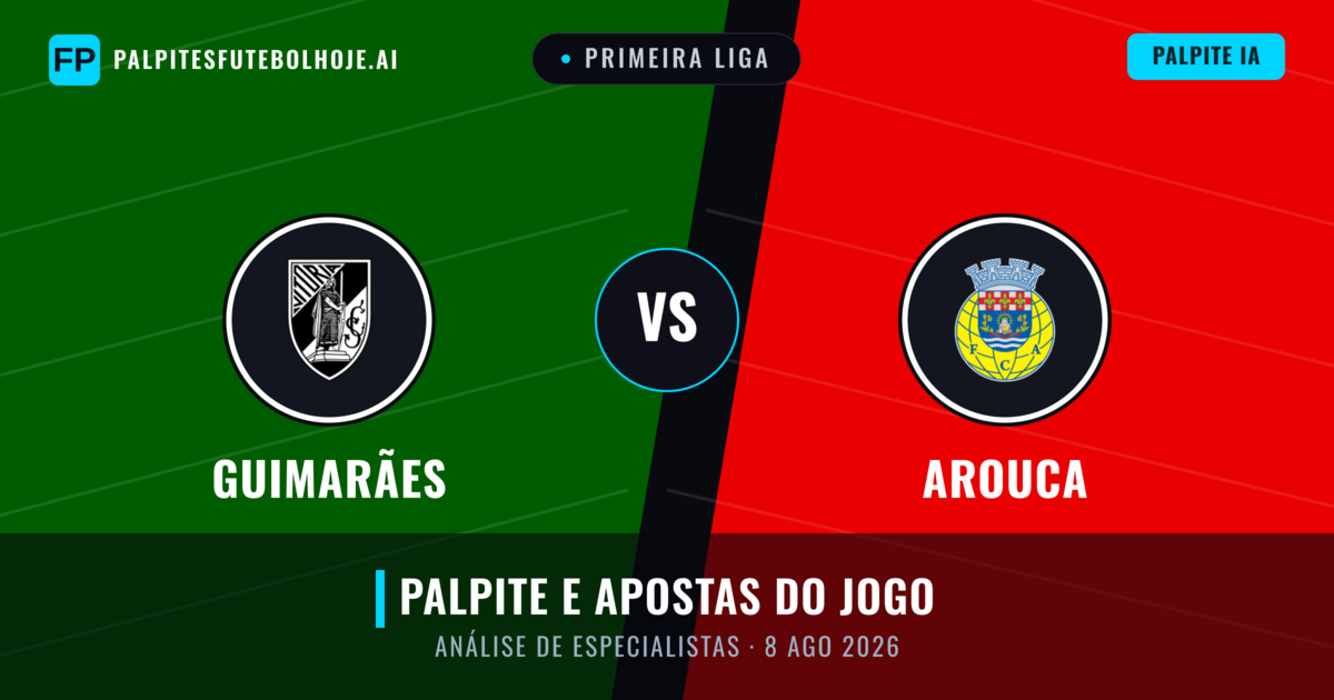 Guimarães vs Arouca — prognóstico e prévia do jogo
