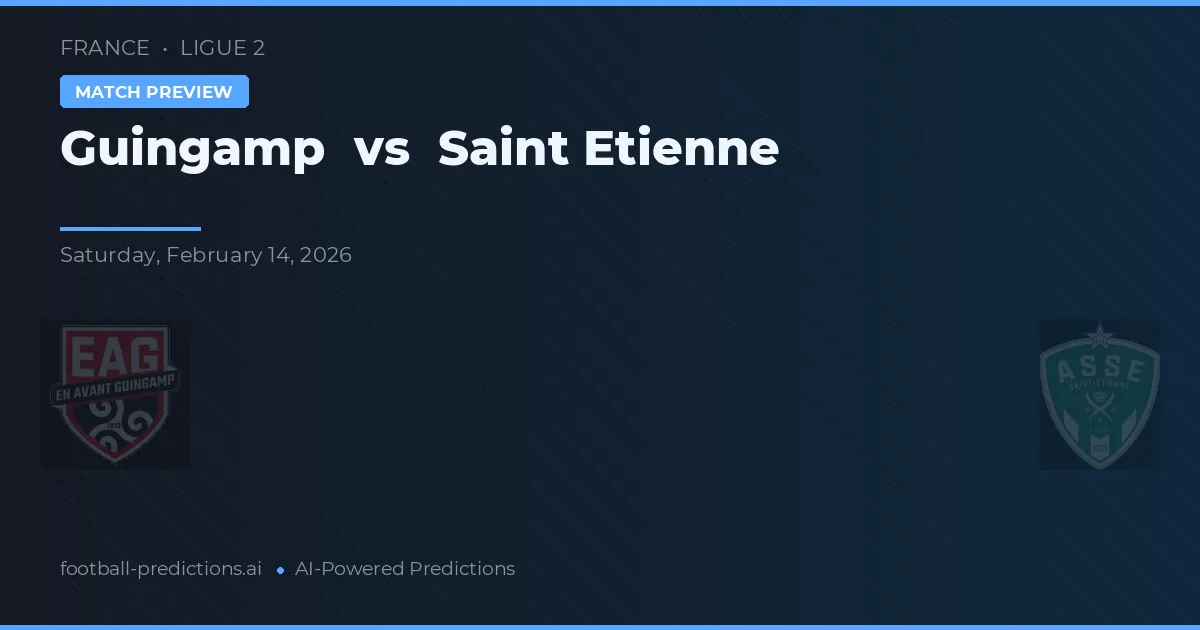 Guingamp vs Saint-Étienne — prognóstico e prévia do jogo