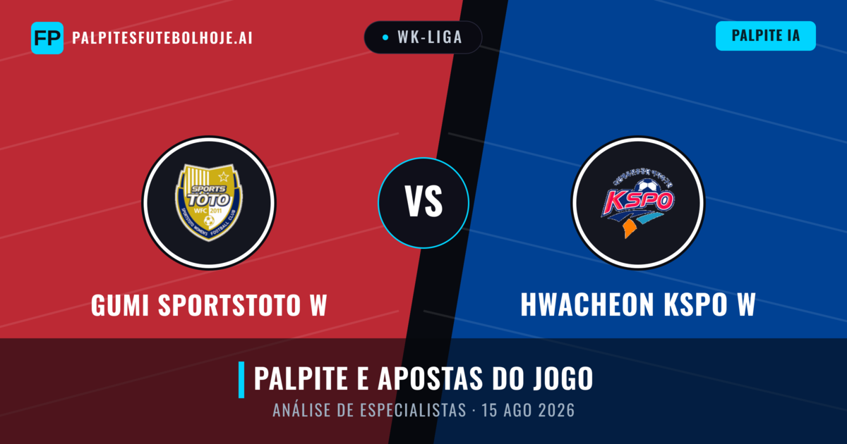 Gumi Sportstoto W vs Hwacheon KSPO W — prognóstico e prévia do jogo