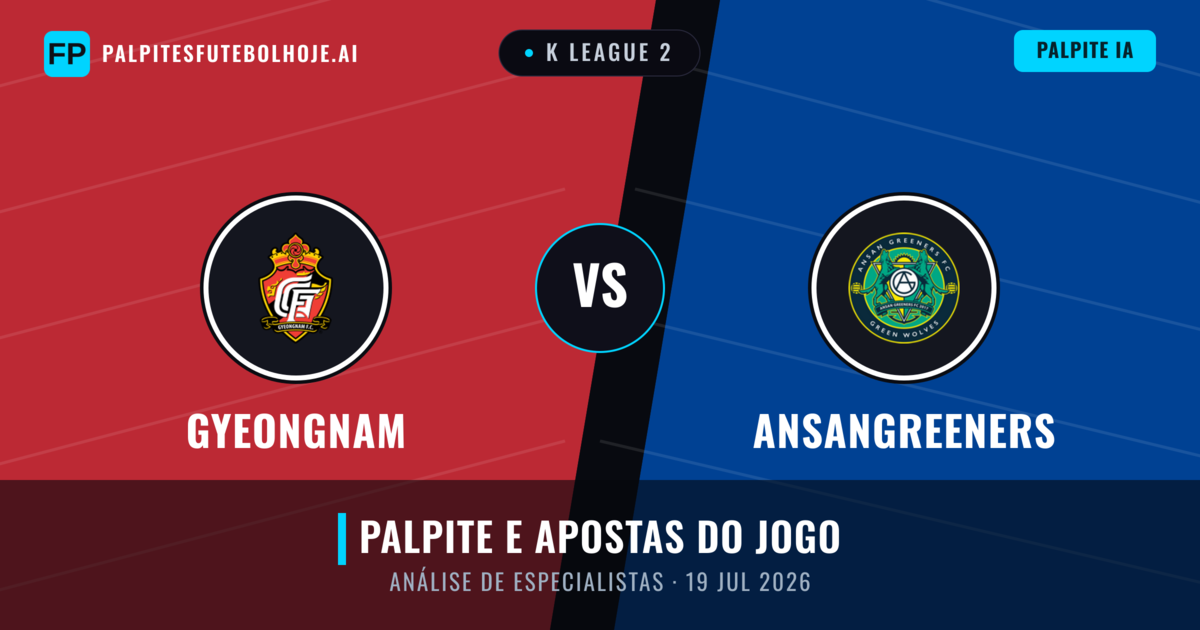 Gyeongnam vs Ansangreeners — prognóstico e prévia do jogo