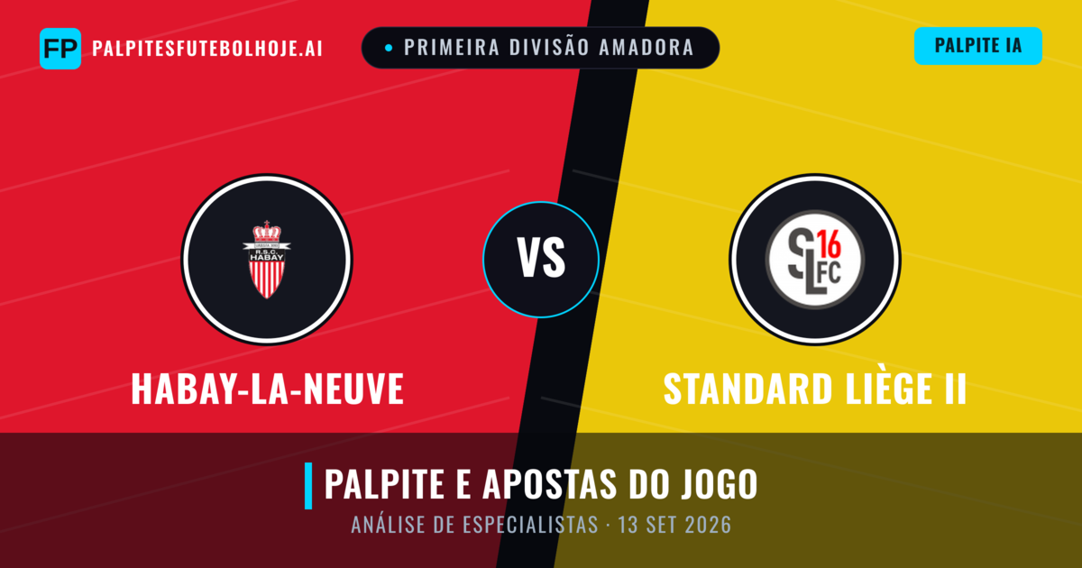 Habay-la-Neuve vs Standard Liège II — prognóstico e prévia do jogo