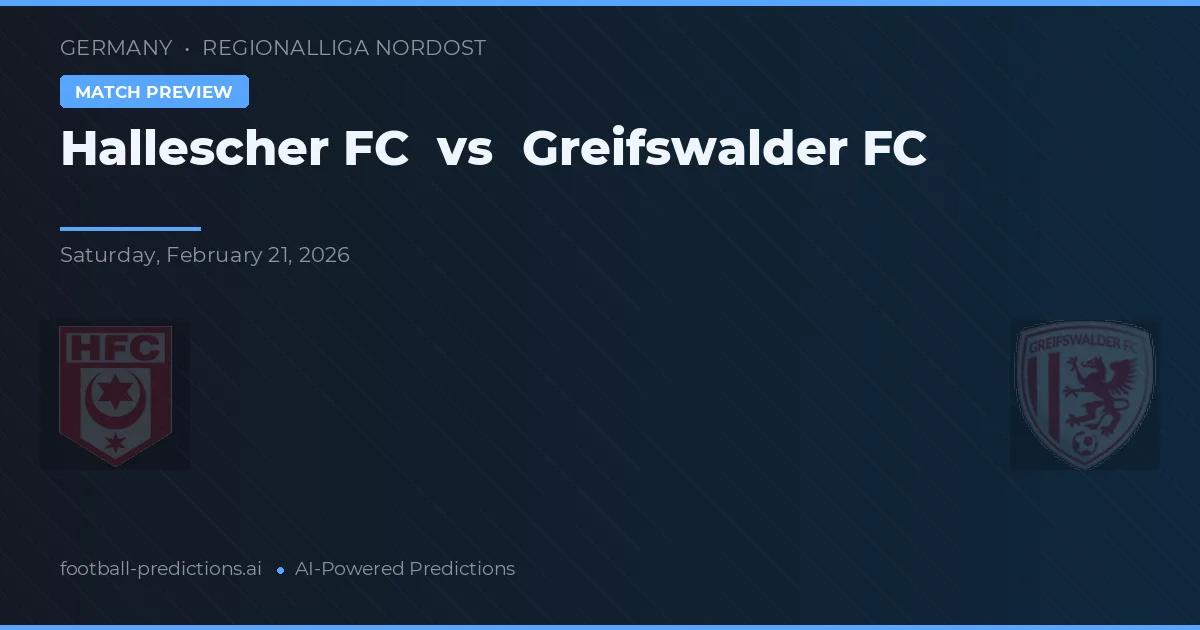 Hallescher FC vs Greifswalder FC — prognóstico e prévia do jogo