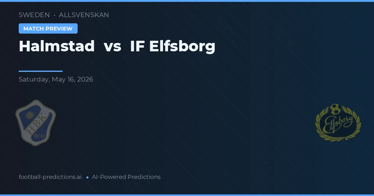 Halmstad vs IF Elfsborg — prognóstico e prévia do jogo