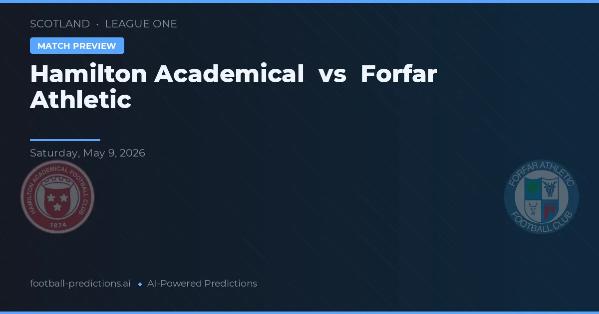 Hamilton Academical vs Forfar Athletic — prognóstico e prévia do jogo