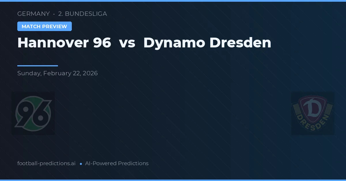 Hannover 96 vs Dynamo Dresden — prognóstico e prévia do jogo