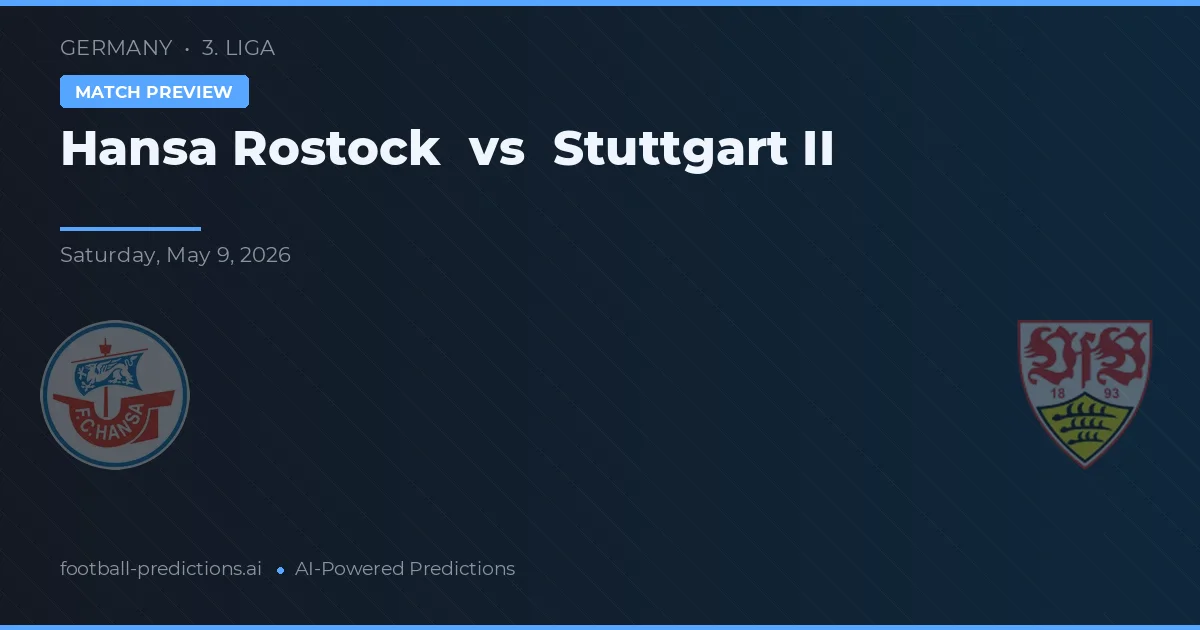 Hansa Rostock vs Stuttgart II — prognóstico e prévia do jogo