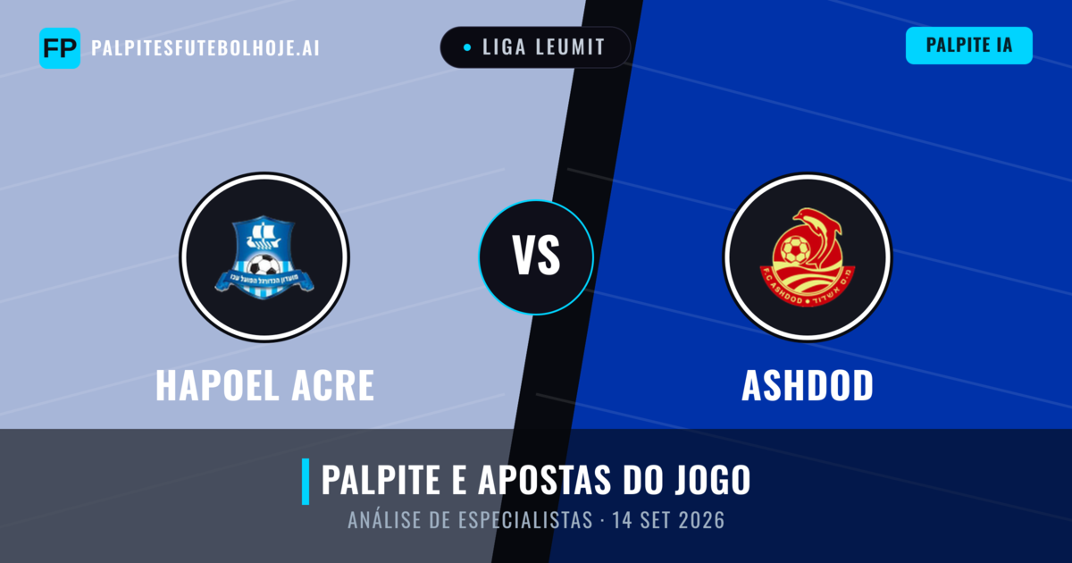 Hapoel Acre vs Ashdod — prognóstico e prévia do jogo