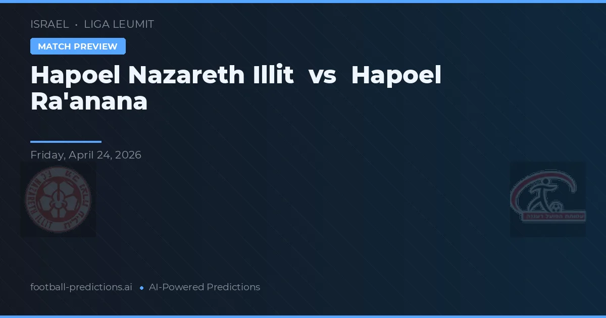 Hapoel Raanana vs Hapoel Nazareth Illit — prognóstico e prévia do jogo