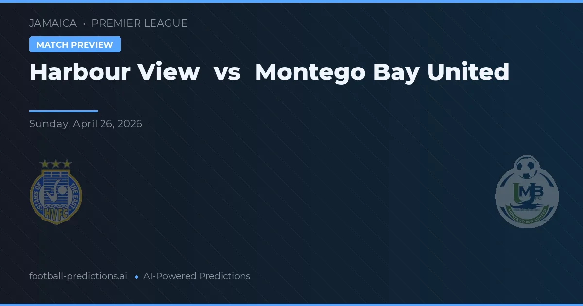 Harbour View vs Montego Bay United — prognóstico e prévia do jogo