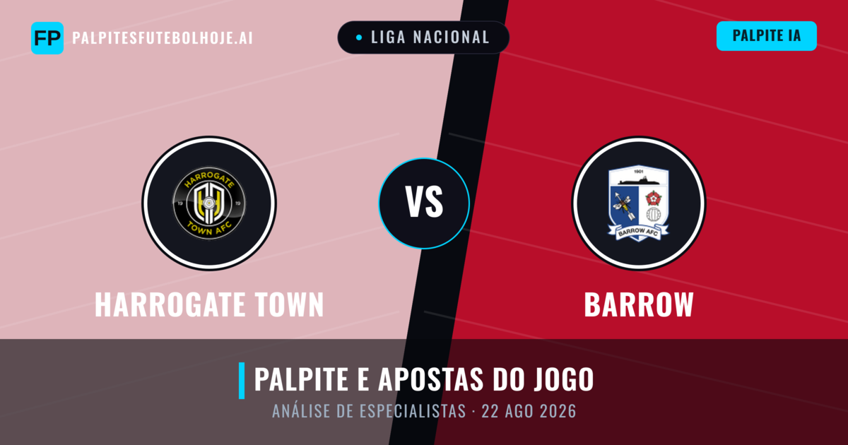 Harrogate Town vs Barrow — prognóstico e prévia do jogo