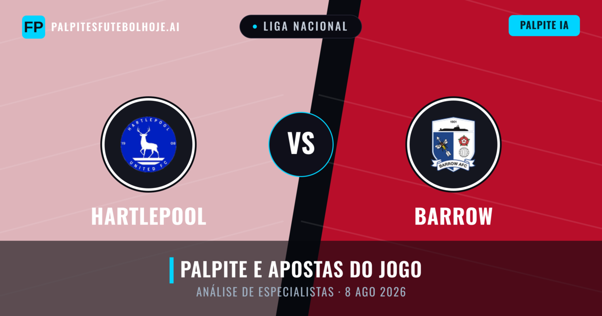 Hartlepool vs Barrow — prognóstico e prévia do jogo