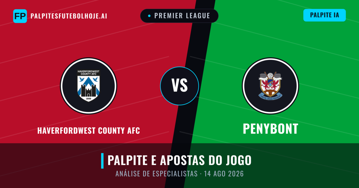 Haverfordwest County AFC vs Penybont — prognóstico e prévia do jogo