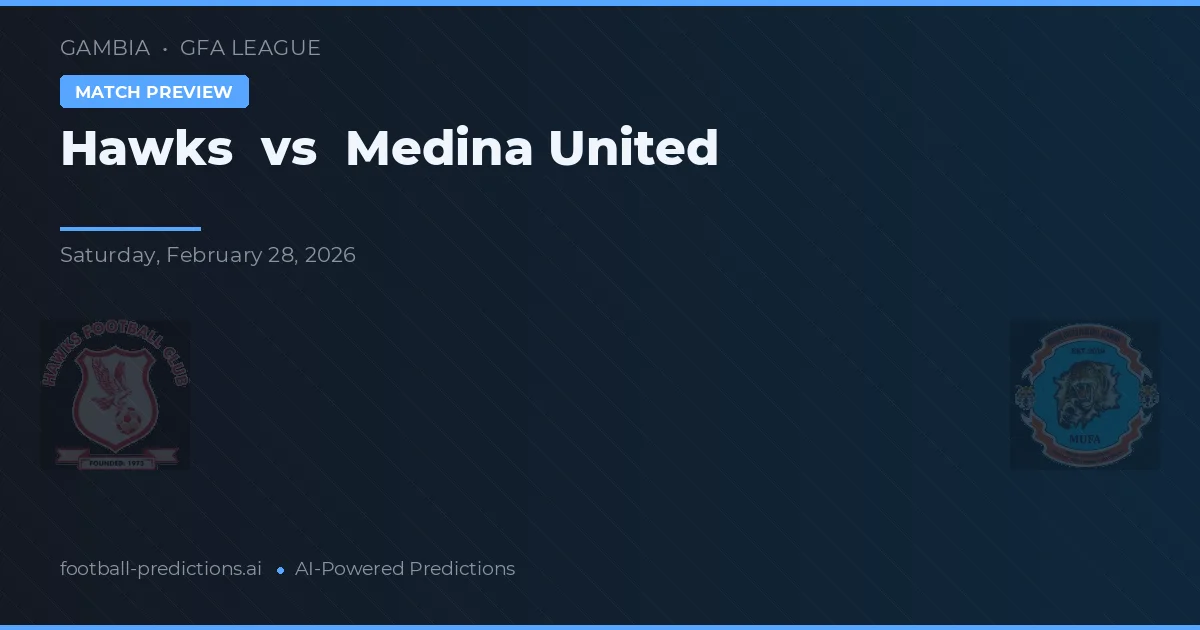 Hawks vs Medina United — prognóstico e prévia do jogo