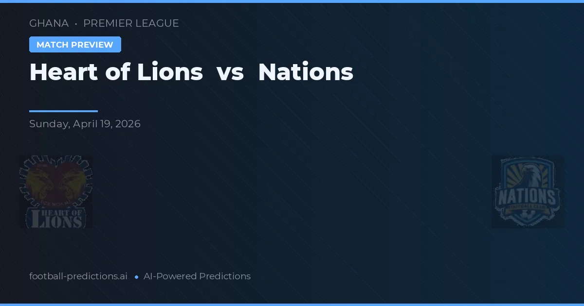 Coração de Leões vs Nations — prognóstico e prévia do jogo