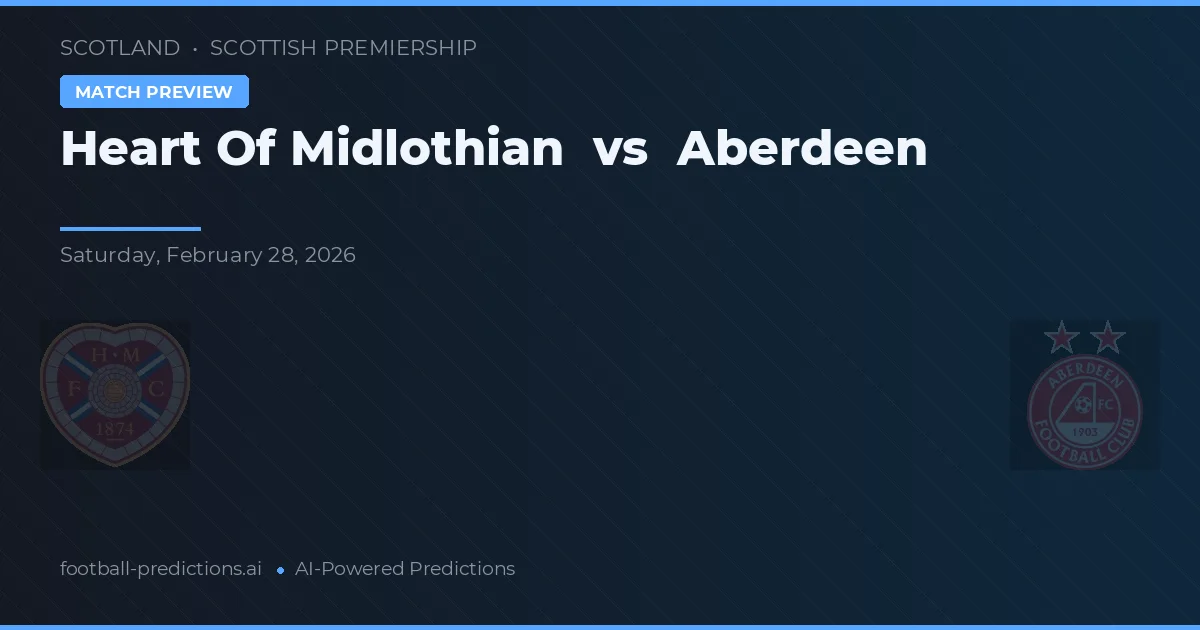 Heart of Midlothian vs Aberdeen — prognóstico e prévia do jogo