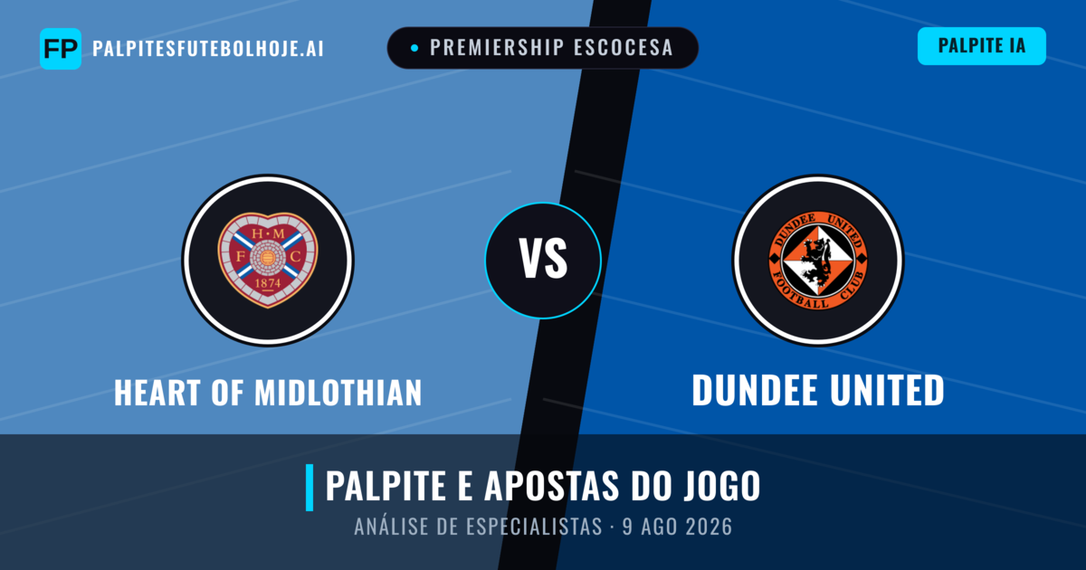 Heart of Midlothian vs Dundee United — prognóstico e prévia do jogo