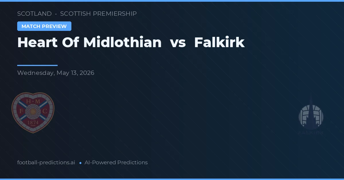 Heart of Midlothian vs Falkirk — prognóstico e prévia do jogo