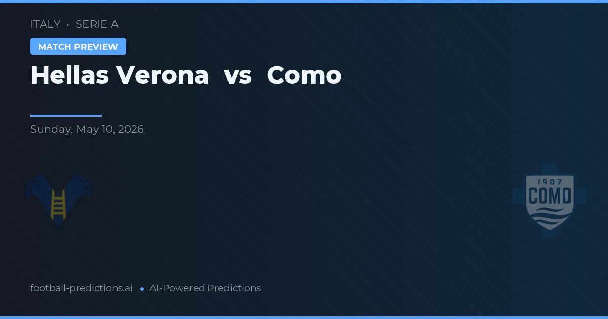 Hellas Verona vs Como — prognóstico e prévia do jogo